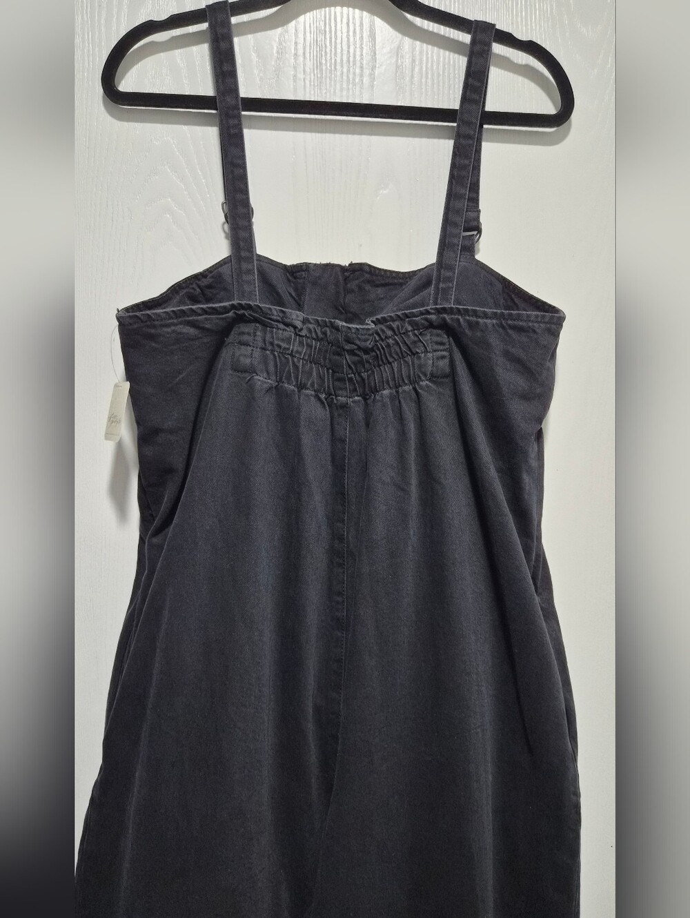 Nwt Free People We The Free Lumy One Piece Wide Leg Black Jumpsuit Size Large - Picture 9 of 13